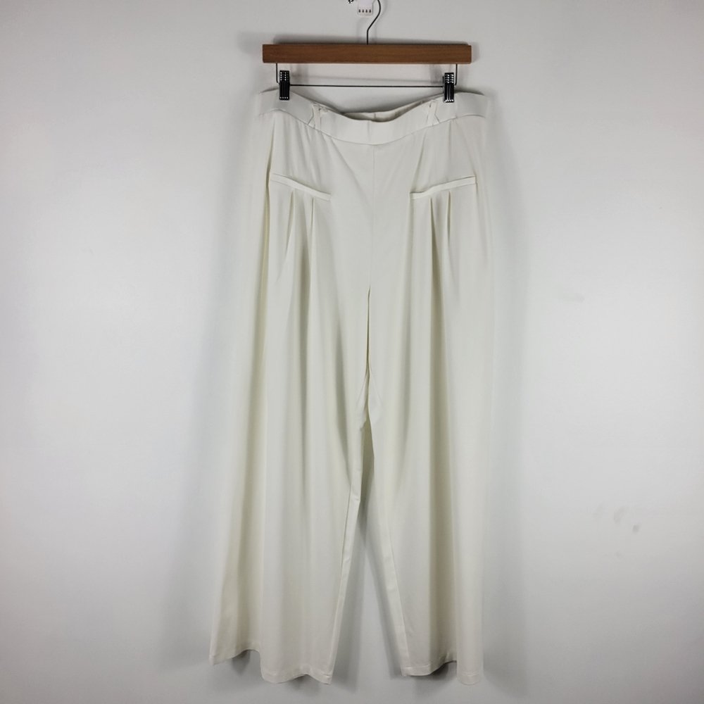 OGL High Waist Pull On Wide Leg Trouser Pants